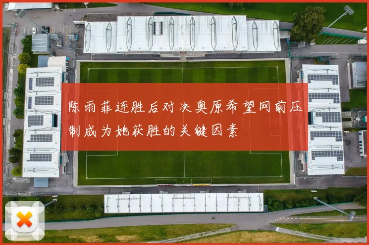 陈雨菲连胜后对决奥原希望网前压制成为她获胜的关键因素